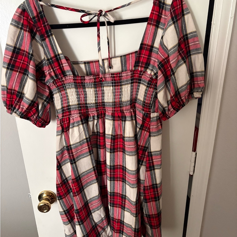 Show Me Your MuMu Red Plaid Dress - Picture 7 of 8